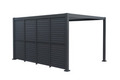 Sidepanel med justerbare lameller til pergola 4 meter - Outfit